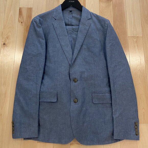 J Crew Ludlow Slim-fit unstructured suit pant in Irish cotton-linen blend - Picture 8 of 8